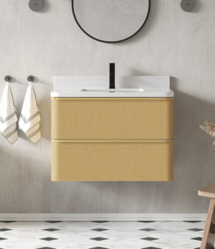 Wilson 30 inch Floating vanity OAK color